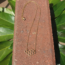 GOLD COLORED HONEYCOMB NECKLACE